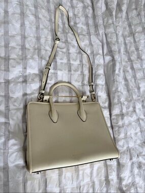Strathberry Midi Tote White